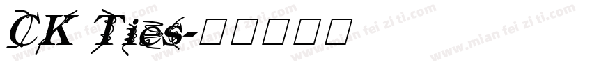 CK Ties字体转换